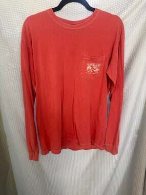 Southern Fried Cotton Mountain Bear Landscape Long Sleeve Pocket T-Shirt Size Me